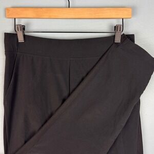 Athleta Brooklyn Mid Rise Ankle 27" Pants Women‎ 2 Black Straight Leg Pull On